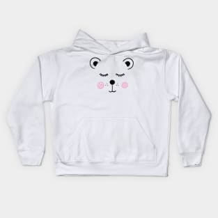 Cute bear illustration Kids Hoodie